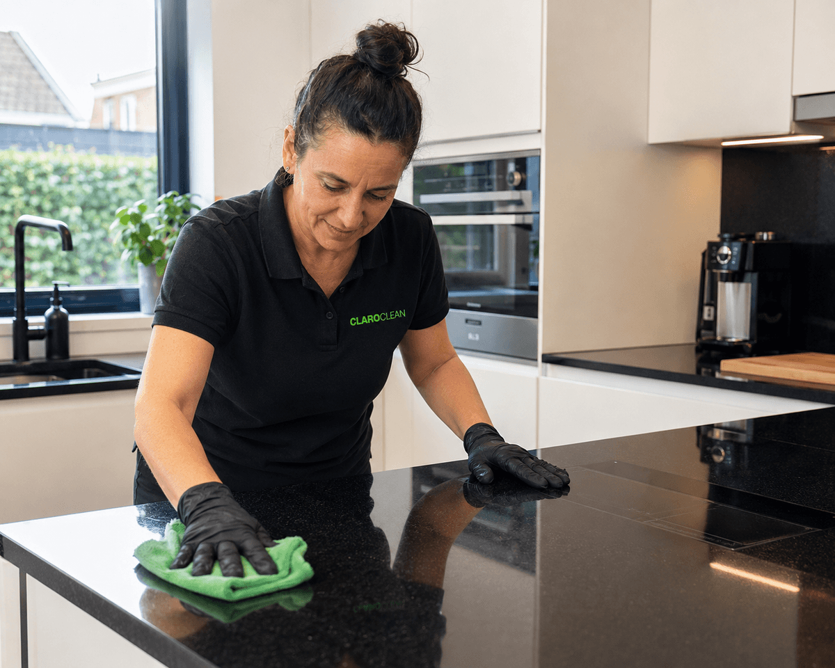 Limpiadora de Claro Clean en una cocina